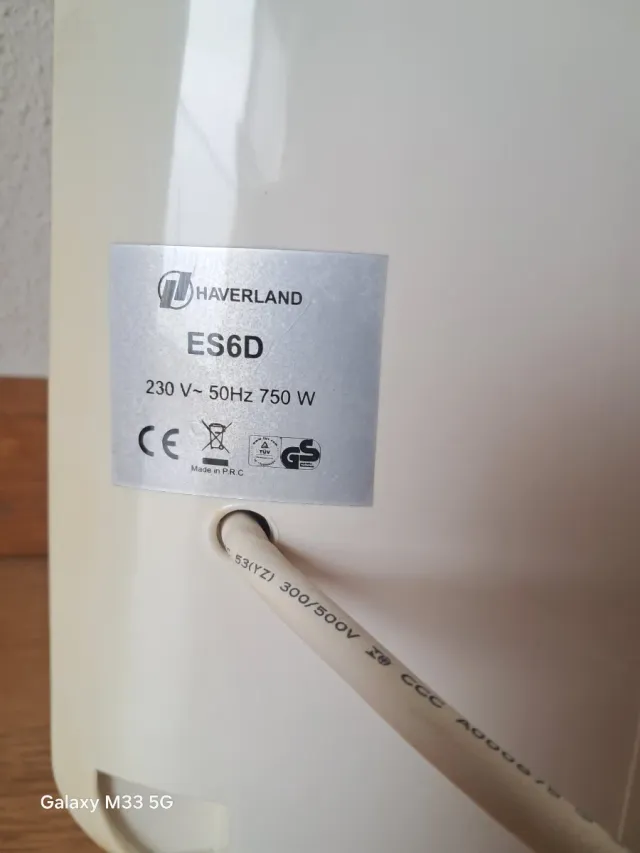 Emisor Térmico Haverland 750W 6 Elementos