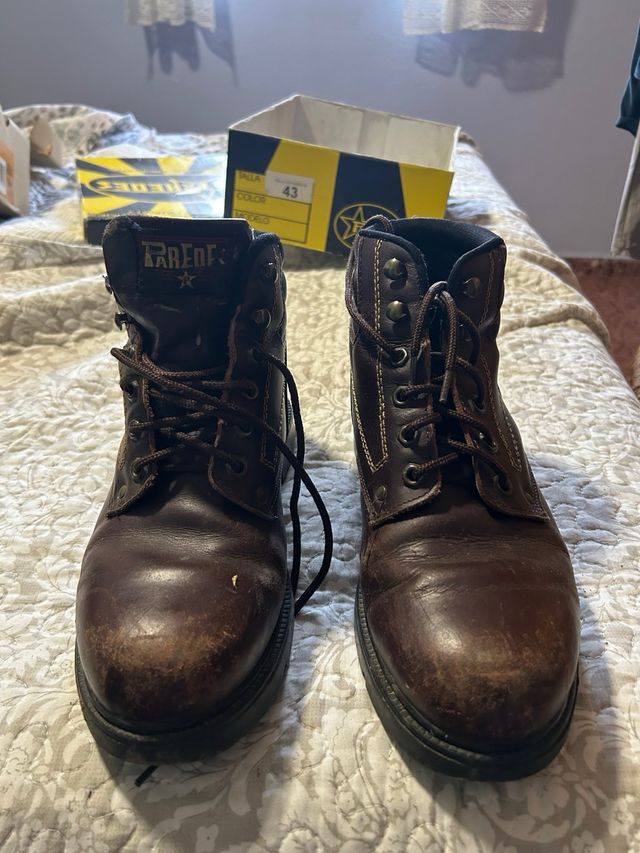 Botas de cuero PAREDES marrones