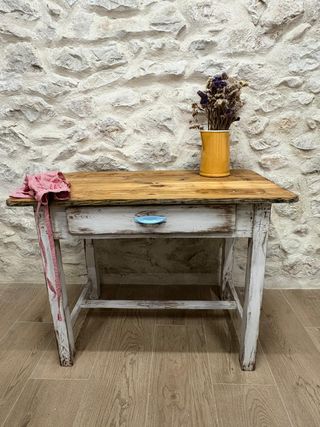Mesa tocinera recuperada