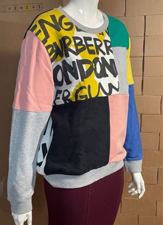 Sudadera Burberry Patchwork Multicolor