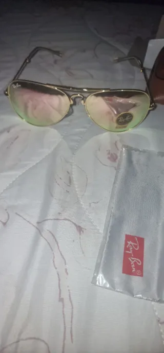 Ray-Ban Occhiali da Sole Pieghevoli Oro Rosa