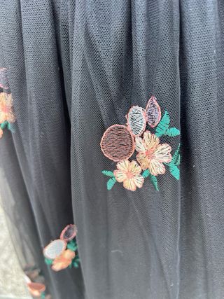 Gonna in tulle ricamata