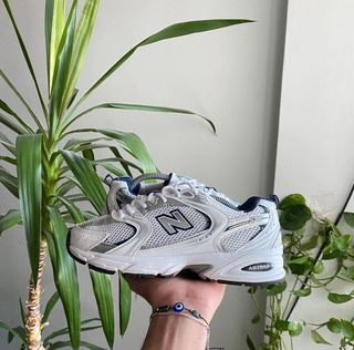 Néw Báláncé 530 Whité Silvér Návy tállá 42.5
