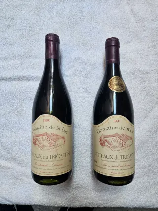 bottiglie di vino Coteaux du Tricastin 1990