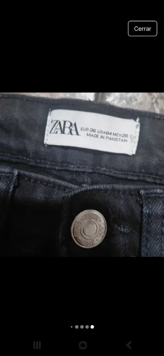 Pantalones Zara negros talla S