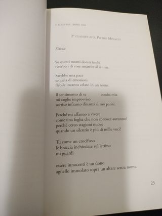 Libro premio di poesia  "Antonio Albini"