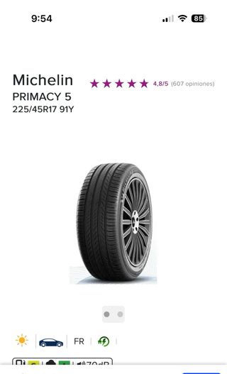 Michelin Primacy 5 225/45R17 91Y