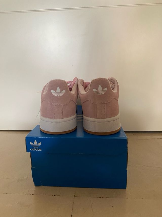 Zapatillas Adidas Campus Rosa Blancas