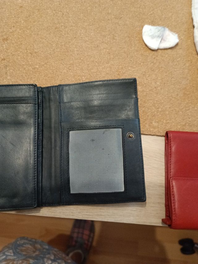 Cartera Mandarina Duck Piel Azul Marino