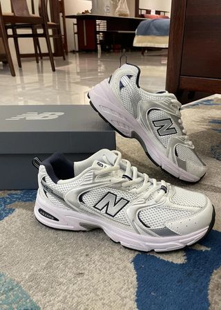 Néw Báláncé 530 Whité Silvér Návy tállá 39.5