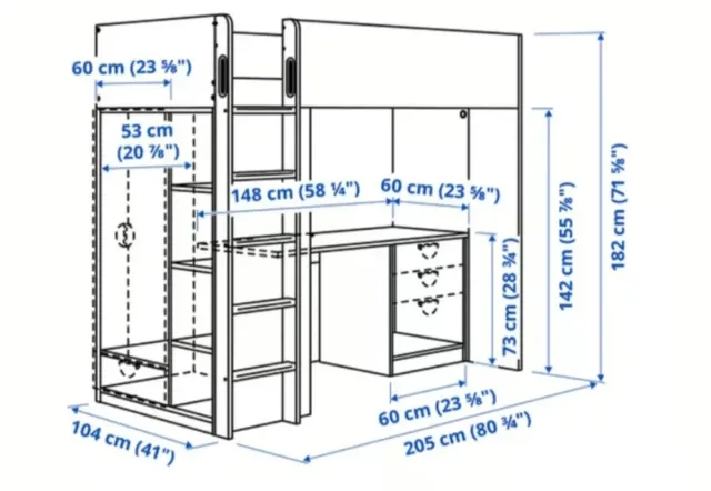 Cama Alta IKEA STUVA-SMASTAD