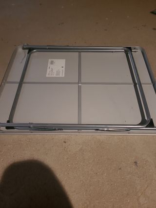 Mesita extensible madera y metal