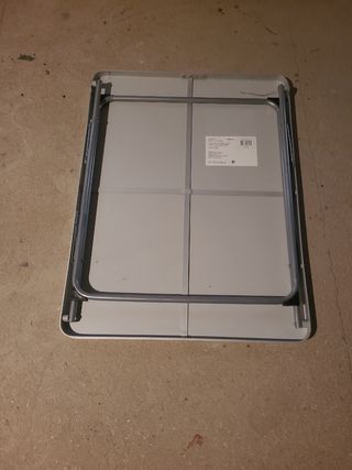 Mesita extensible madera y metal