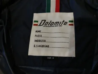 Giubbotto Dolomite Blu Taglia M – 80% Piumino 20%