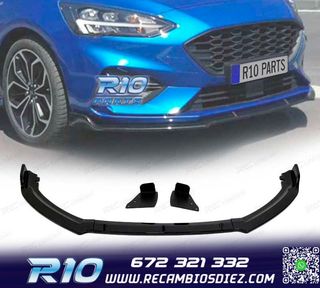 SPOILER LIP FORD FOCUS ST 19- NEGRO BRILLO
