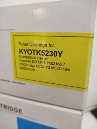 Tóner reciclado para Kyocera KYOTK5230Y/C/M