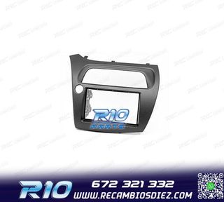 MARCO NEGRO RADIO 2-DIN PARA HONDA CIVIC HATCHBACK 06-11