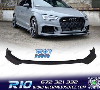 SPOILER LIP AUDI A3 S LINE SEDAN 17-20 LOOK RS3
