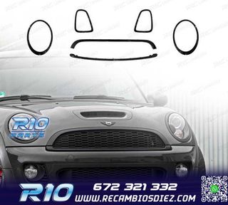 MARCO FAROS PARRILLA MINI R56 R57 R58 07-13 LOOK JCW NEGRO