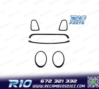 MARCO FAROS PARRILLA MINI R56 R57 R58 07-13 LOOK JCW NEGRO
