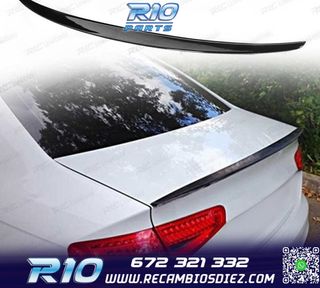 ALERON AUDI A4 B8 08-11 LOOK S4 NEGRO BRILLO