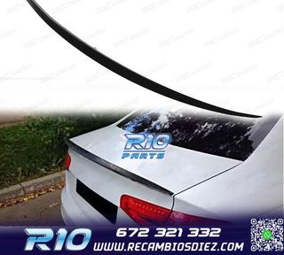 ALERON AUDI A4 B8 08-11 LOOK S4 NEGRO BRILLO