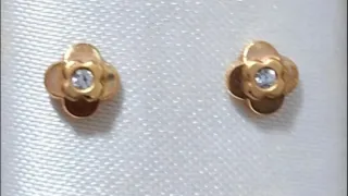 Pendientes bebé oro 18k 