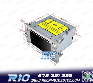 RADIO GPS ANDROID 12 PARA FORD FOCUS C-MAX FIESTA GALAXY KUG