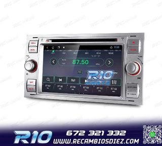 RADIO GPS ANDROID 12 PARA FORD FOCUS C-MAX FIESTA GALAXY KUG