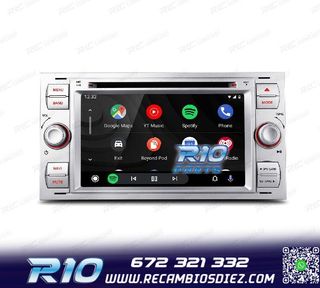 RADIO GPS ANDROID 12 PARA FORD FOCUS C-MAX FIESTA GALAXY KUG