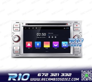 RADIO GPS ANDROID 12 PARA FORD FOCUS C-MAX FIESTA GALAXY KUG