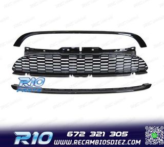 PARRILLAS MINI COOPER R56 R57 06-09 NEGRO BRILLO
