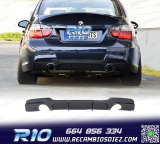DIFUSOR BMW E90 E91 04-12 LOOK M PERFORMANCE NEGRO BRILLO