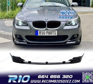 SPOILER LIP BMW E60 E61 03-10 LOOK M PERFORMANCE NEGRO BRILL