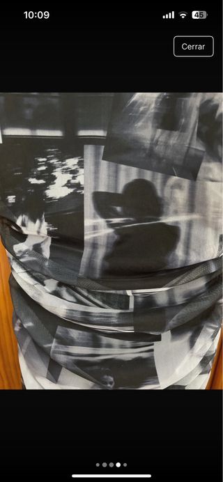 Vestido largo Stradivarius estampado