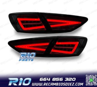 PILOTOS SEAT LEON 3 5F 12-20 DINÁMICO LED NEGRO OEM HALOGEN