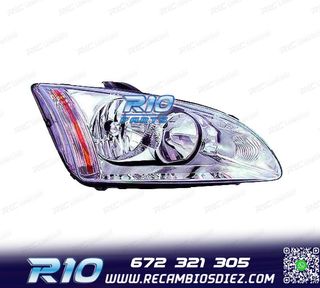 FARO DCH PARA FORD FOCUS II 04-08 FONDO CROMO