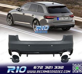 PARAGOLPES TRASERO AUDI A4 17-20 LOOK RS4