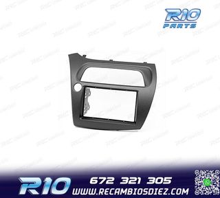 MARCO NEGRO RADIO 2-DIN PARA HONDA CIVIC HATCHBACK 06-11