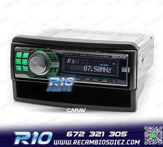 MARCO NEGRO RADIO 1-DIN PARA FORD FIESTA FOCUS GALAXY MONDEO