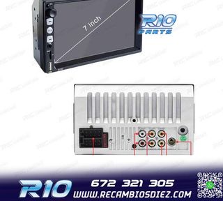 RADIO 2DIN GPS 7" TÁCTIL BLUETOOTH USB SD