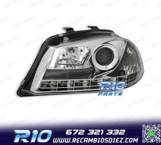 FAROS PARA SEAT IBIZA Y CORDOBA 6L 02-08 LUZ DIURNA LED FOND