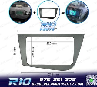 MARCO GRIS RADIO 2-DIN PARA SEAT LEON 05-12