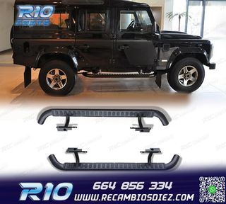 ESTRIBERAS ESTRIBOS LAND ROVER DEFENDER 110 NEGRO 83-16