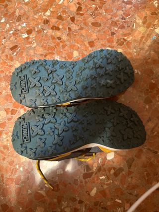 Zapatillas Munich niño azul y amarillo