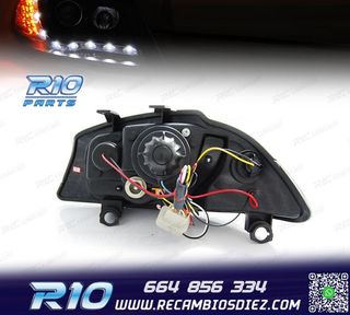 FAROS SEAT IBIZA 6L 02-08 LUZ DIURNA Y INTERMITENTE LED FOND