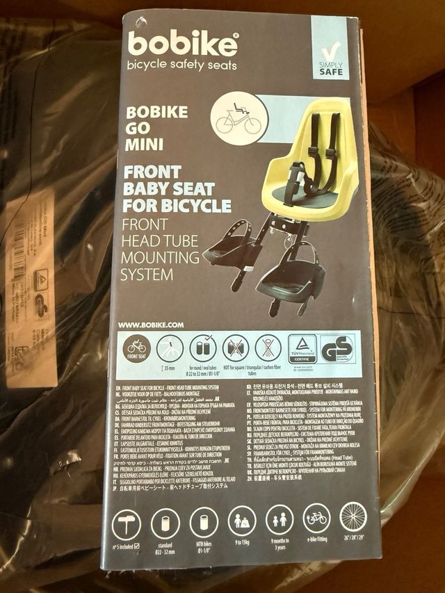 Sillita de bici para niño