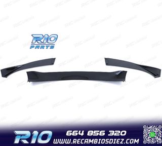 SPOILER LIP BMW E60 E61 07-09 LOOK M5 NEGRO BRILLO