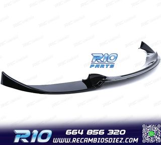SPOILER LIP BMW E60 E61 07-09 LOOK M5 NEGRO BRILLO
