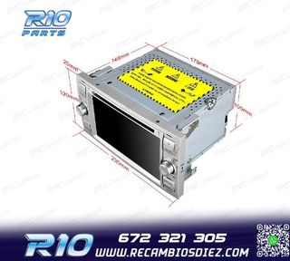 RADIO GPS ANDROID 12 PARA FORD FOCUS C-MAX FIESTA GALAXY KUG